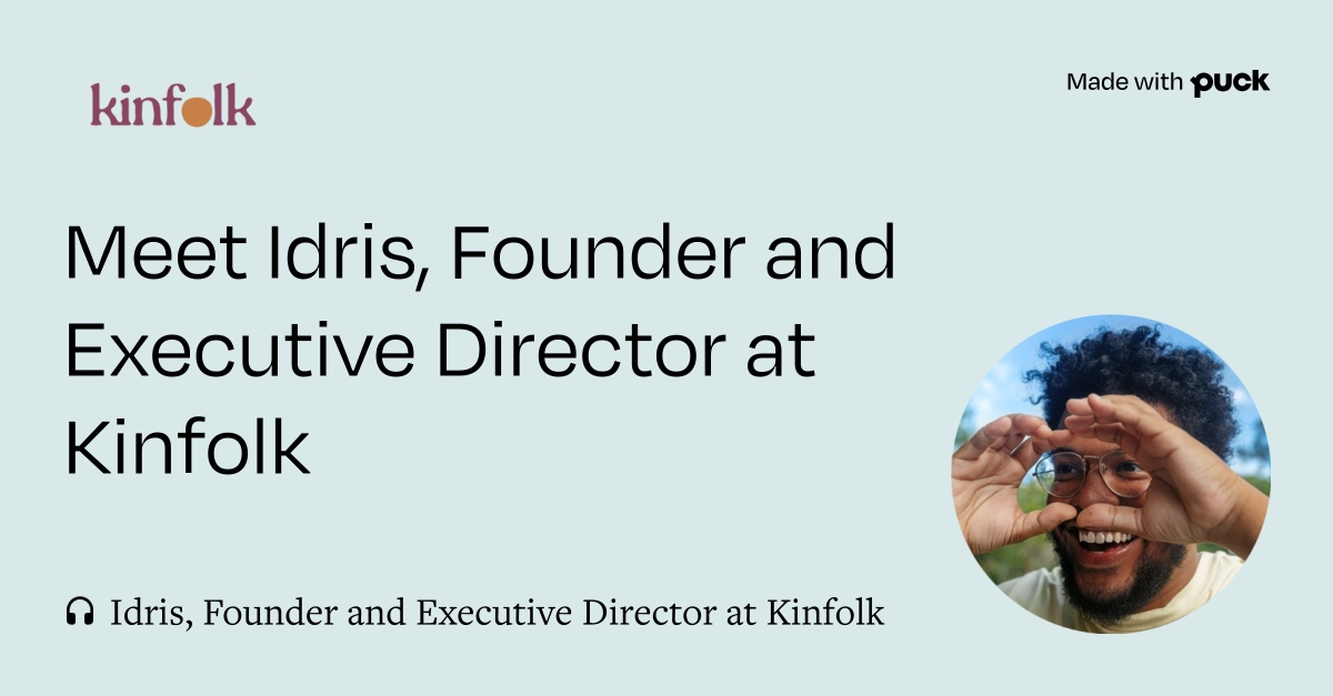 Meet idris founder and executive director at kinfolk employer branding